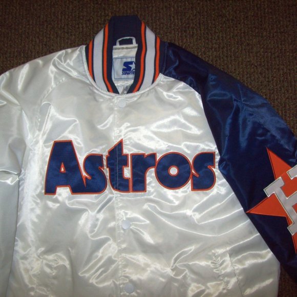 HOUSTON ASTROS MLB Starter Snap Down Jacket LG XL - Picture 4 of 10